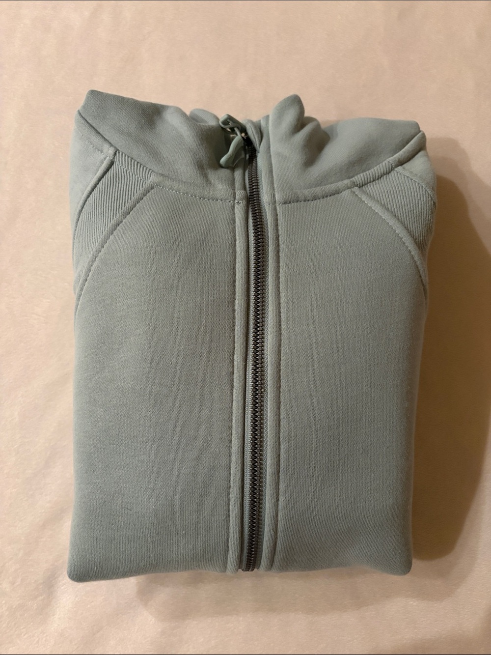 Jockey Light Sage Green Zip-Up Hoodie Size XS